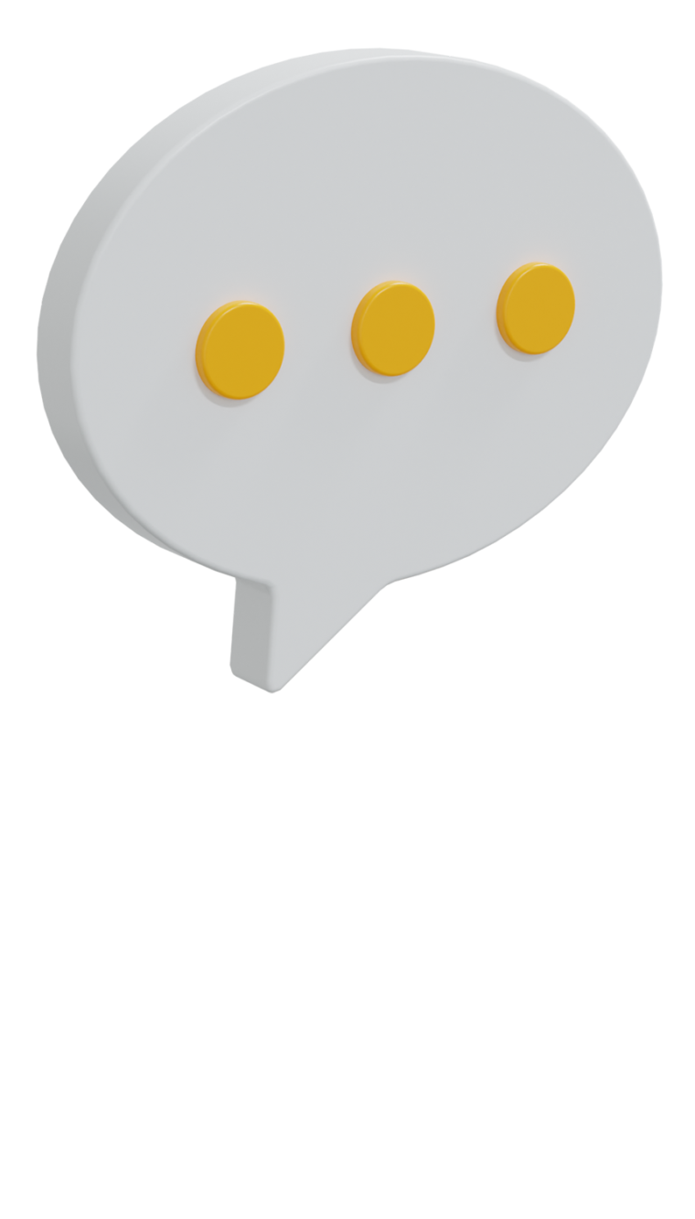 Sprechblase mit drei Punkten